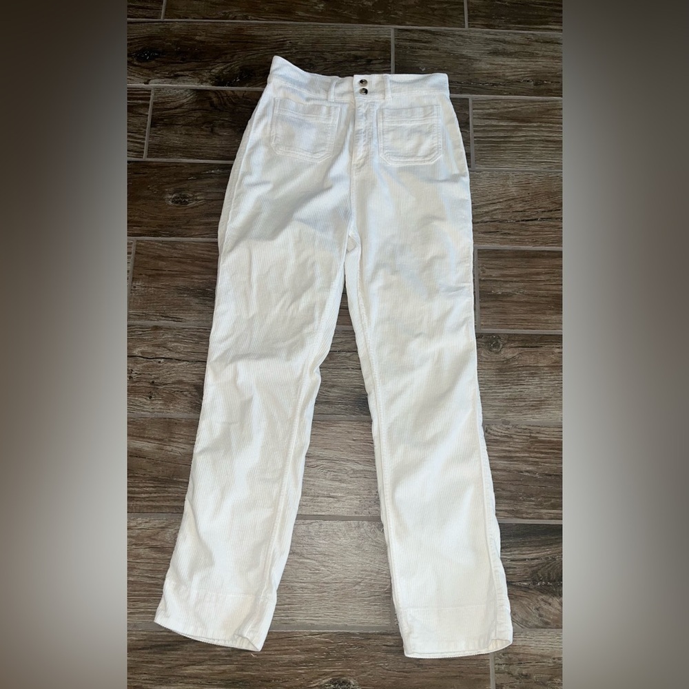 Faherty Portland Corduroy Pant, Egret (Ivory)